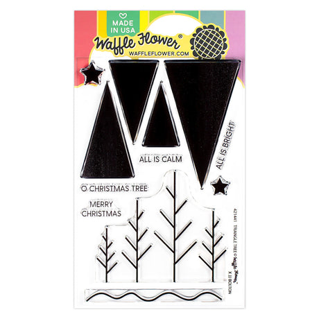 Waffle Flower Triangle Trees Stamp Set