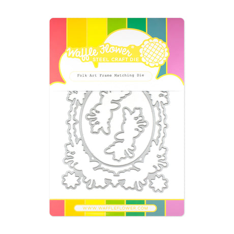 Waffle Flower Folk Art Frame Matching Die