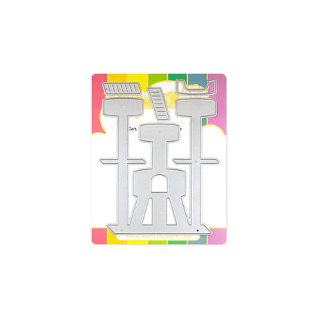 Waffle Flower Cat Tree House Die Set