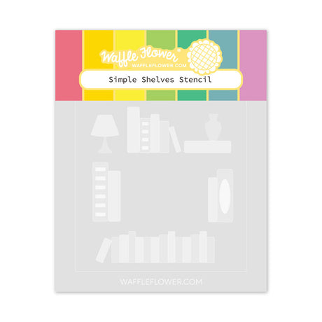 Waffle Flower Simple Shelves Stencil Duo