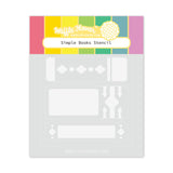 Waffle Flower Simple Books Stencil