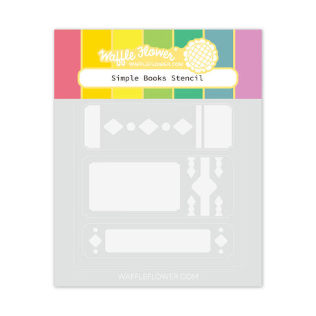 Waffle Flower Simple Books Stencil
