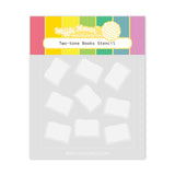 Waffle Flower Two-tone Books Stencil
