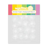 Waffle Flower Painted Flowers Background Die and Stencil Bundle