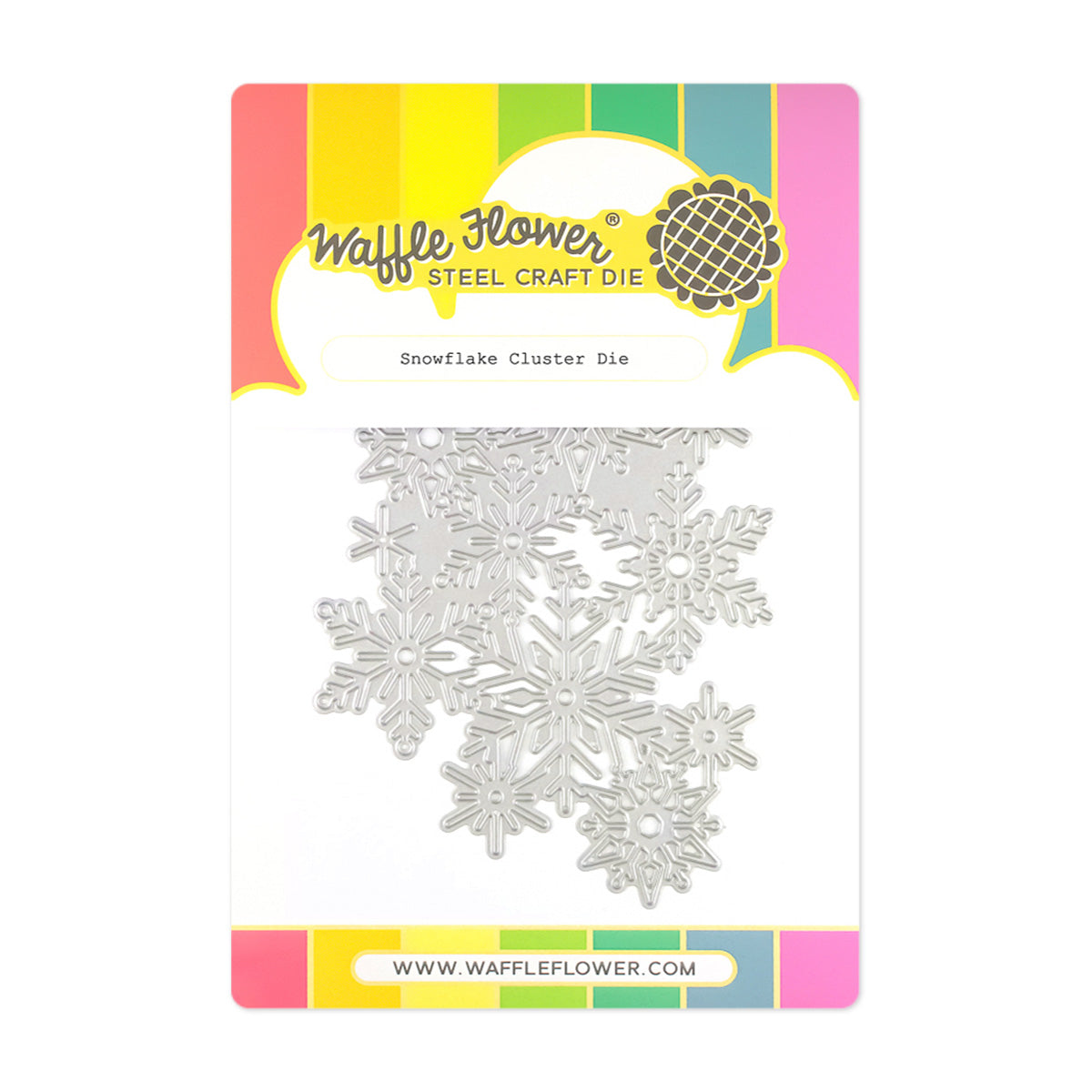 Waffle Flower Snowflake Cluster Die