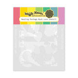 Waffle Flower Nesting Postage Collage Mush Love Stencil