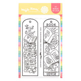 Waffle Flower Round Bookmark - Book Lover Stamp Set