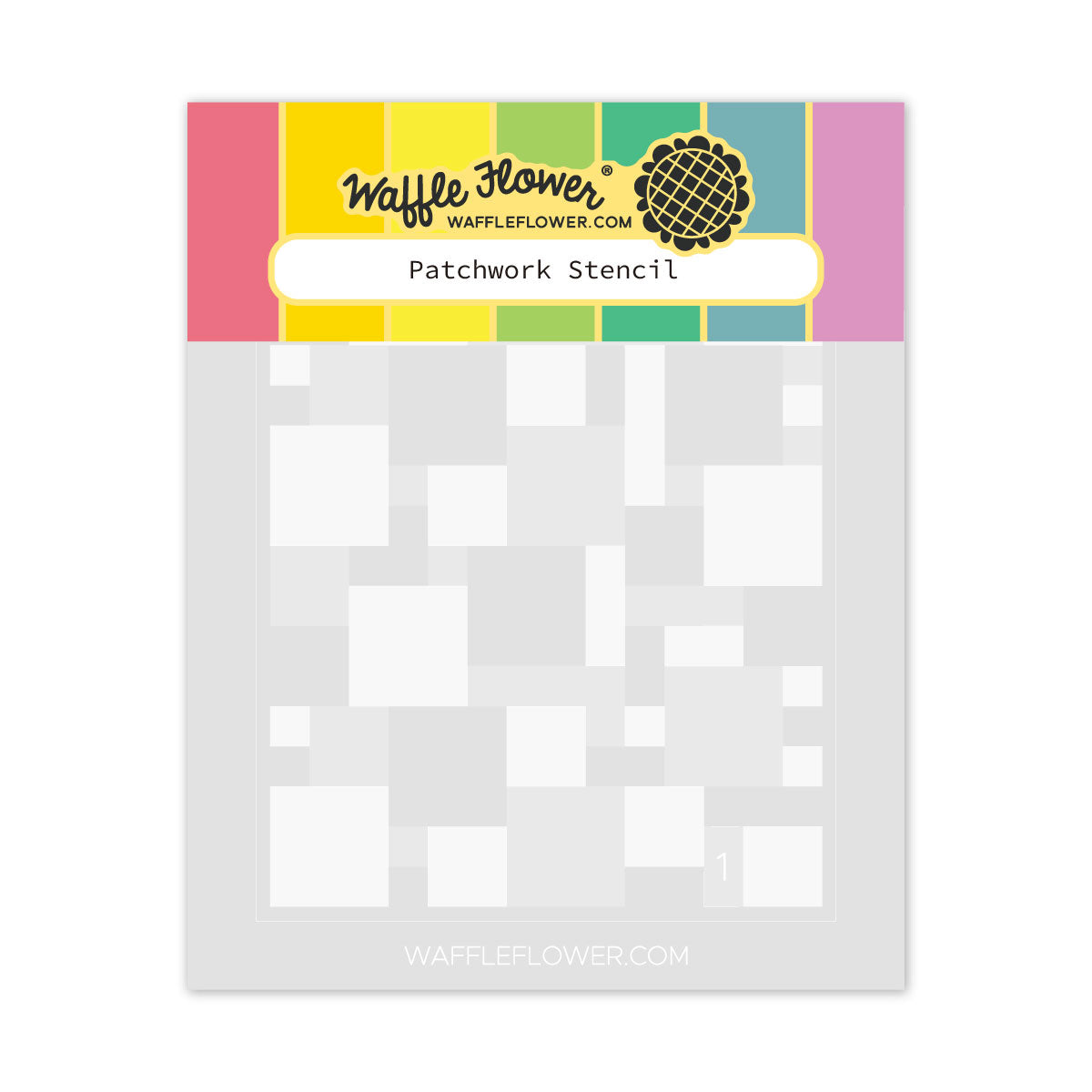 Waffle Flower Patchwork Stencil