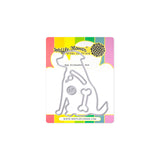 Waffle Flower Dog Silhouette Die