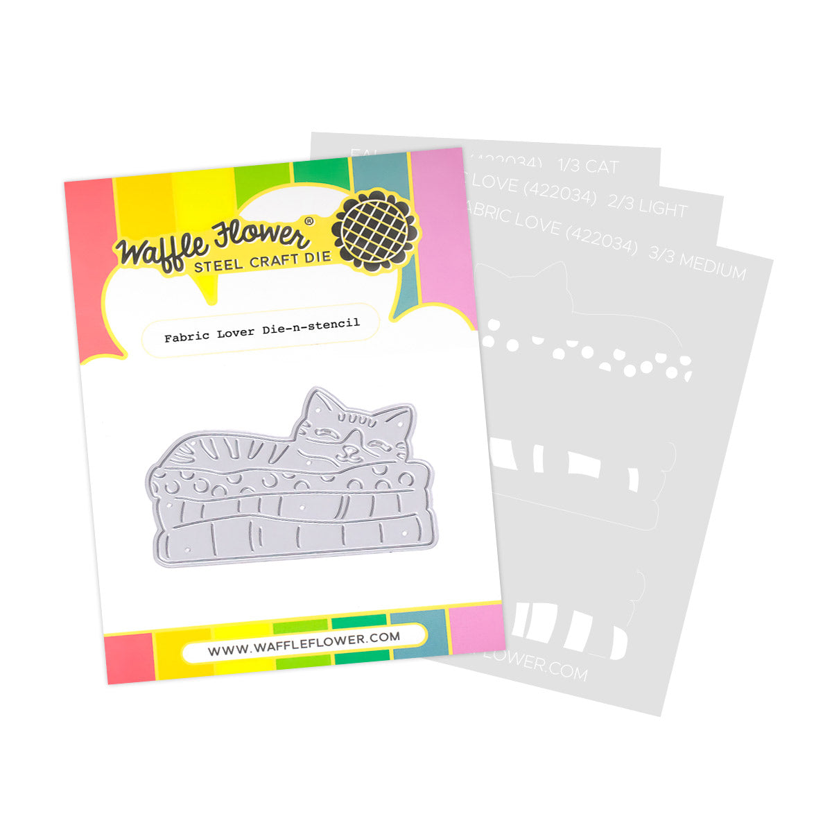 Waffle Flower Fabric Lover Die-n-stencil