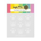 Waffle Flower Patchwork Cat Stencil