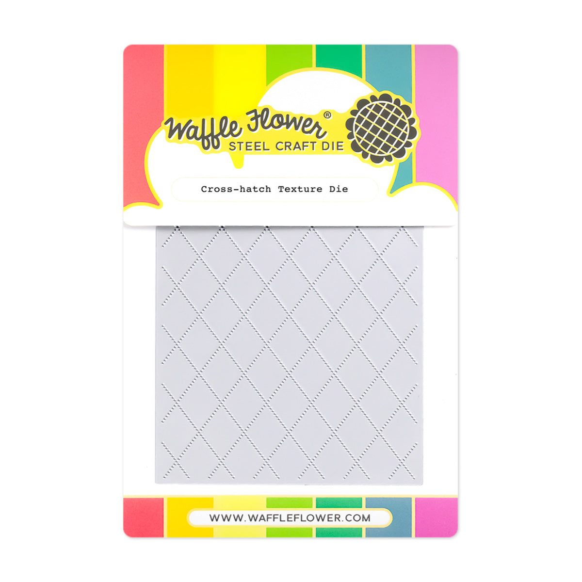 Waffle Flower Cross-hatch Texture Die