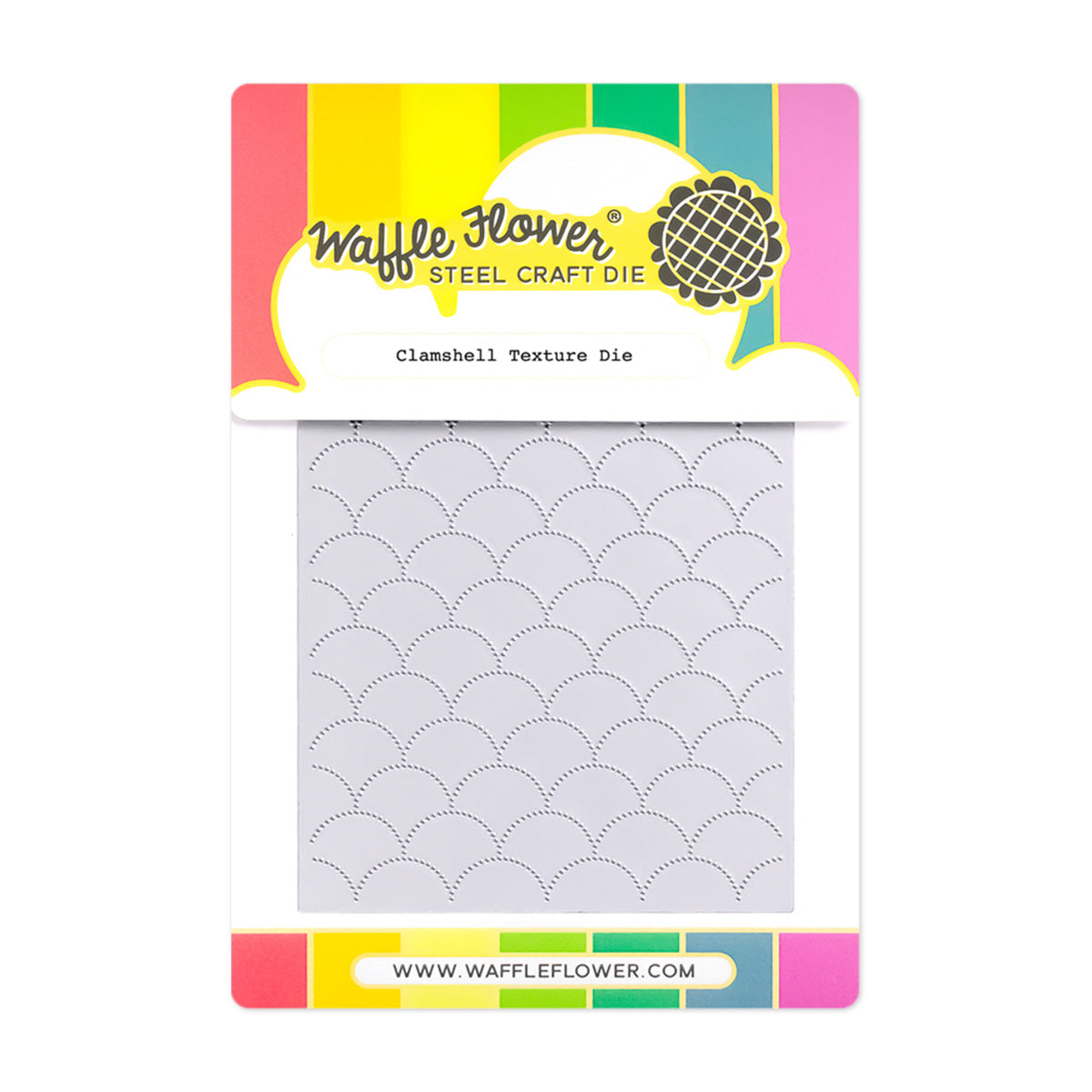 Waffle Flower Clamshell Texture Die