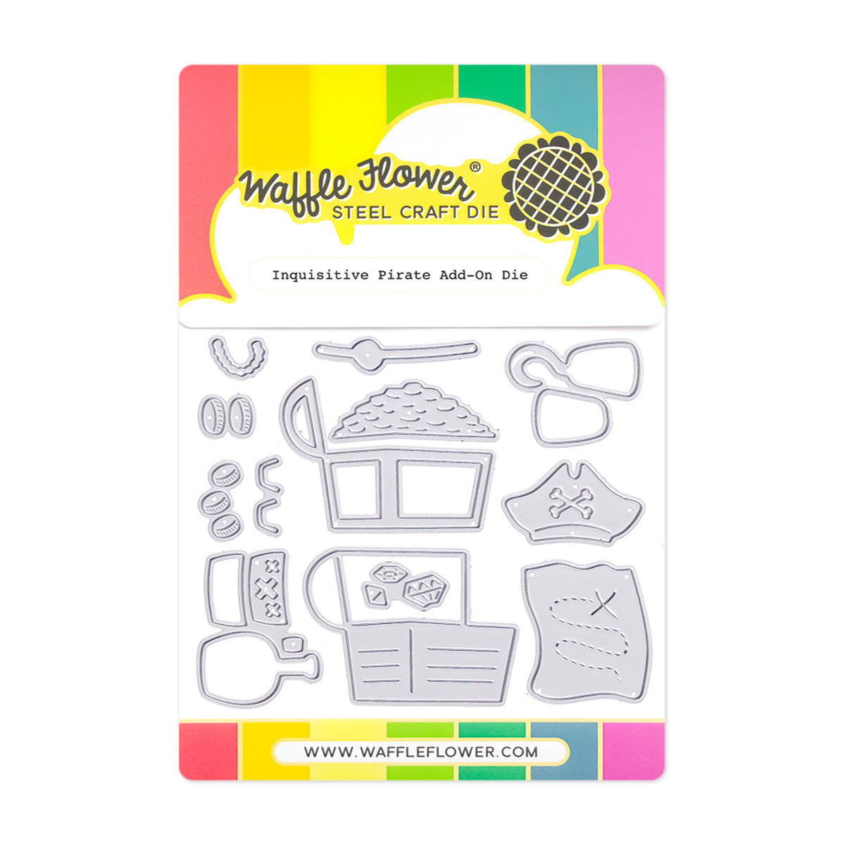 Waffle Flower Inquisitive Pirate Add-On Die