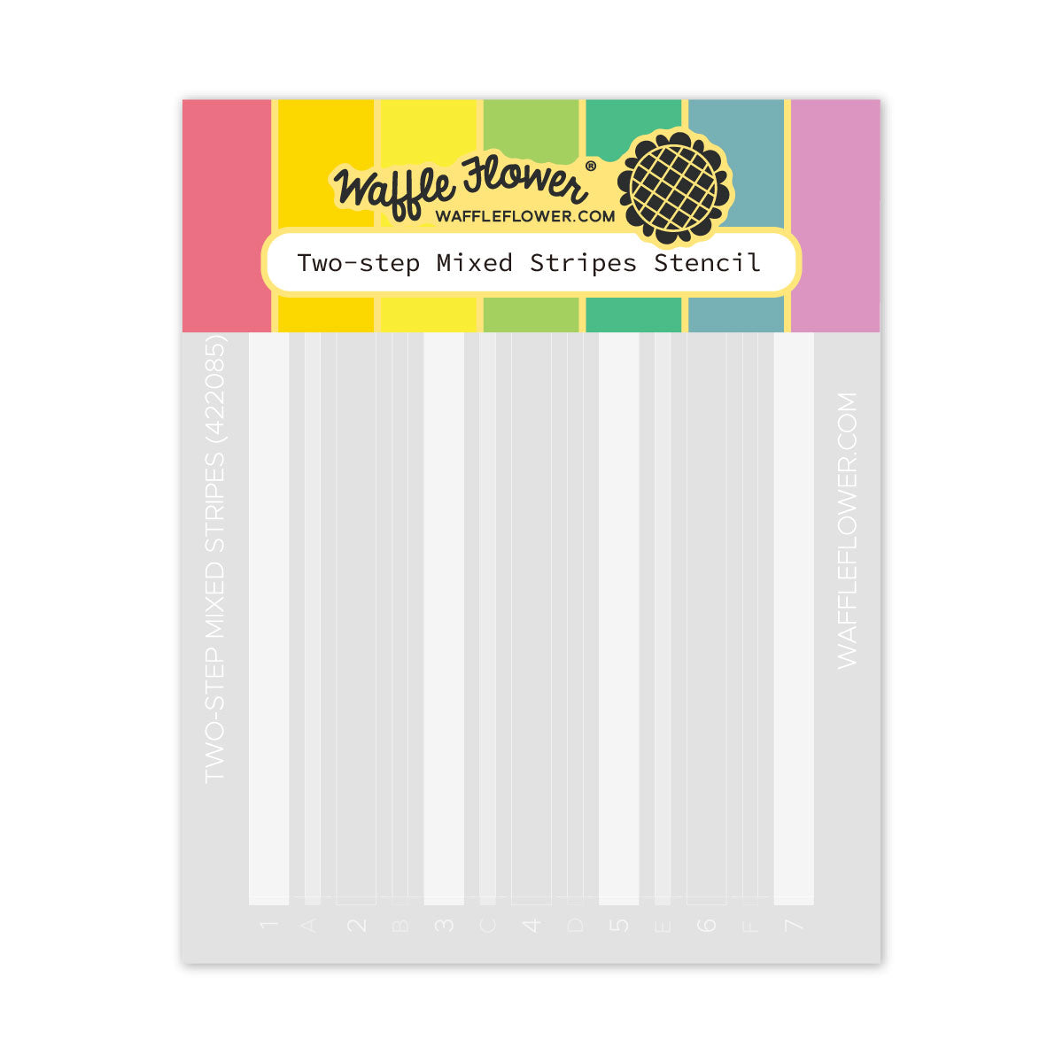 Waffle Flower Two-step Mixed Stripes Stencil