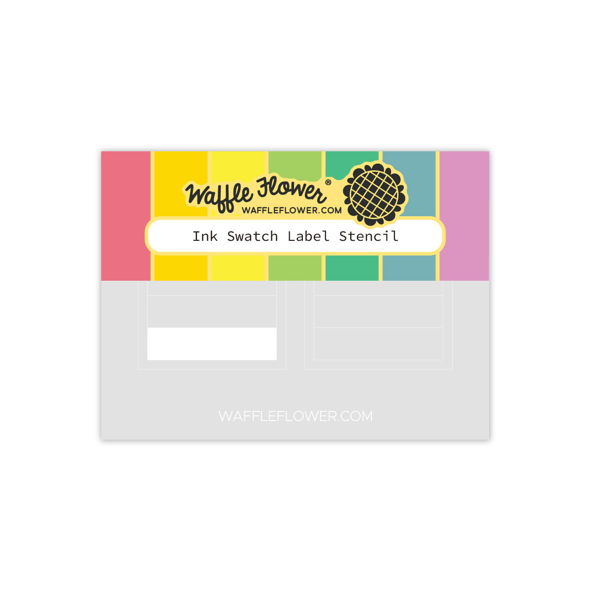 Waffle Flower Ink Swatch Label Stencil