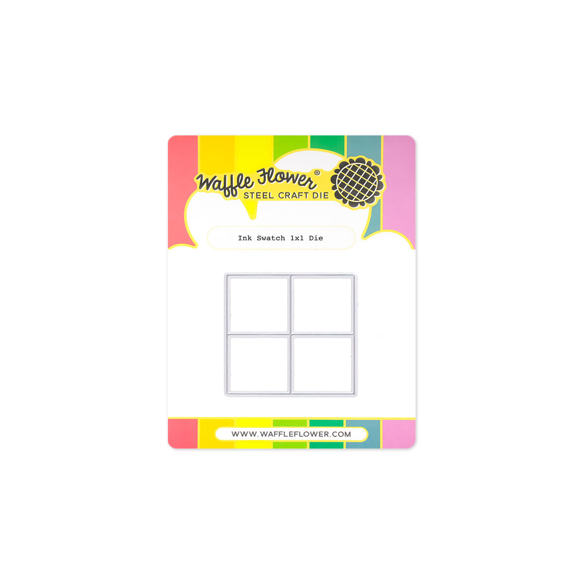 Waffle Flower Ink Swatch 1x1 Die