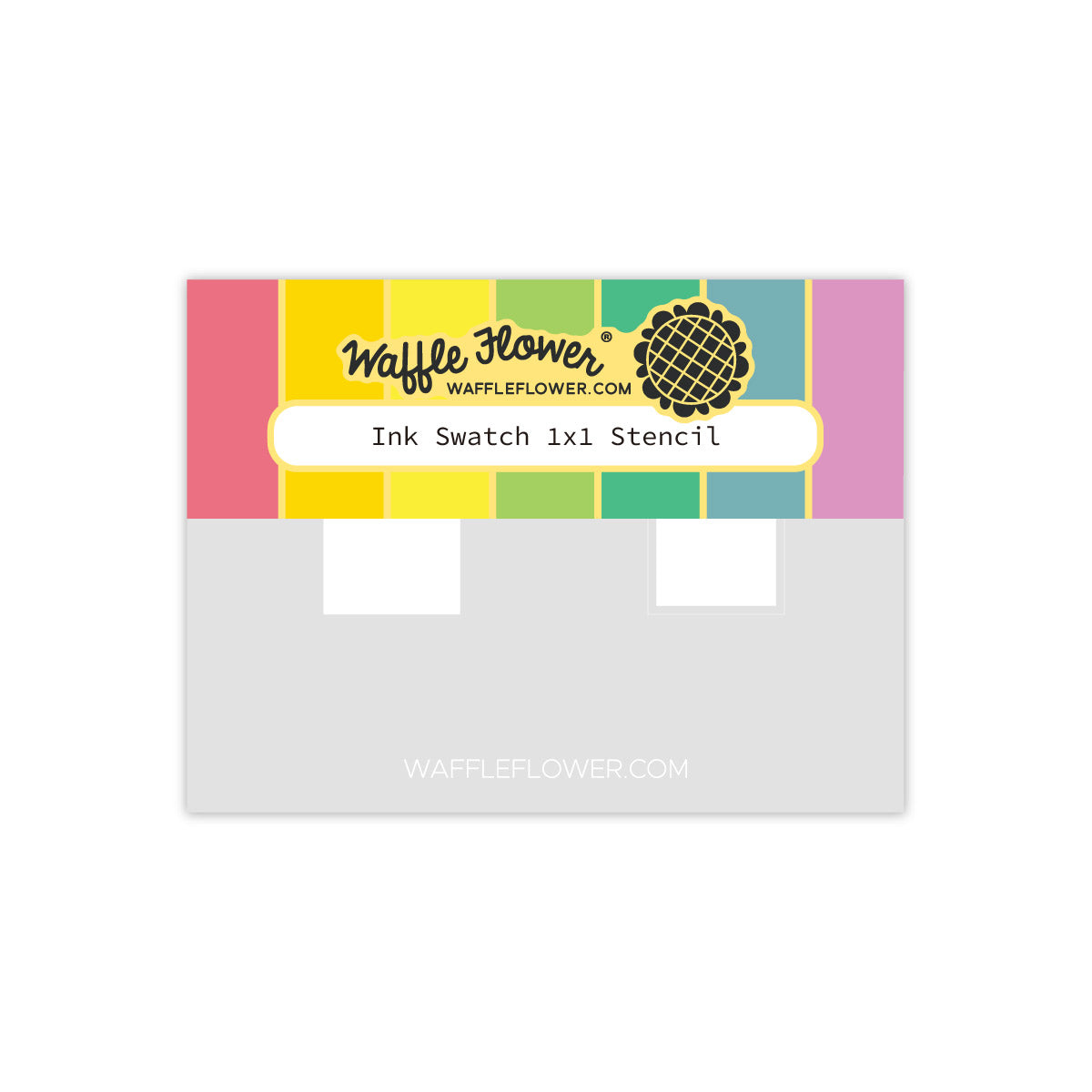 Waffle Flower Ink Swatch 1x1 Stencil