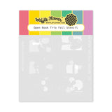 Waffle Flower Open Book Trio Fall Stencil