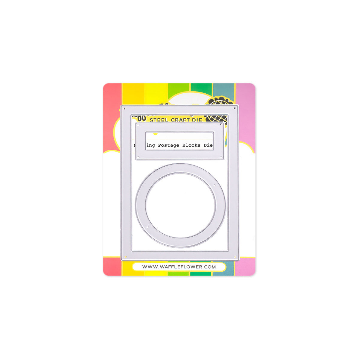 Waffle Flower Nesting Postage Collage Blocks Die