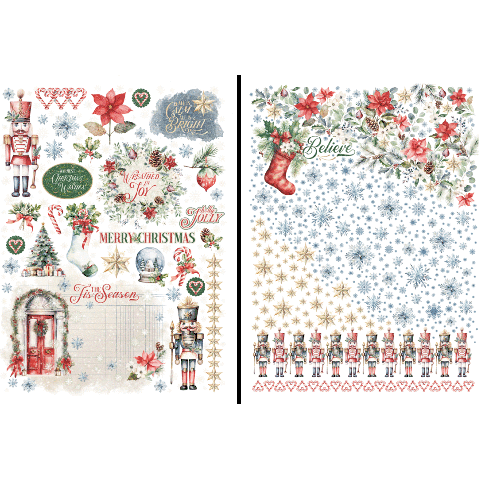 *COMING SOON* Graphic 45 Deck the Halls Rub-On Transfers