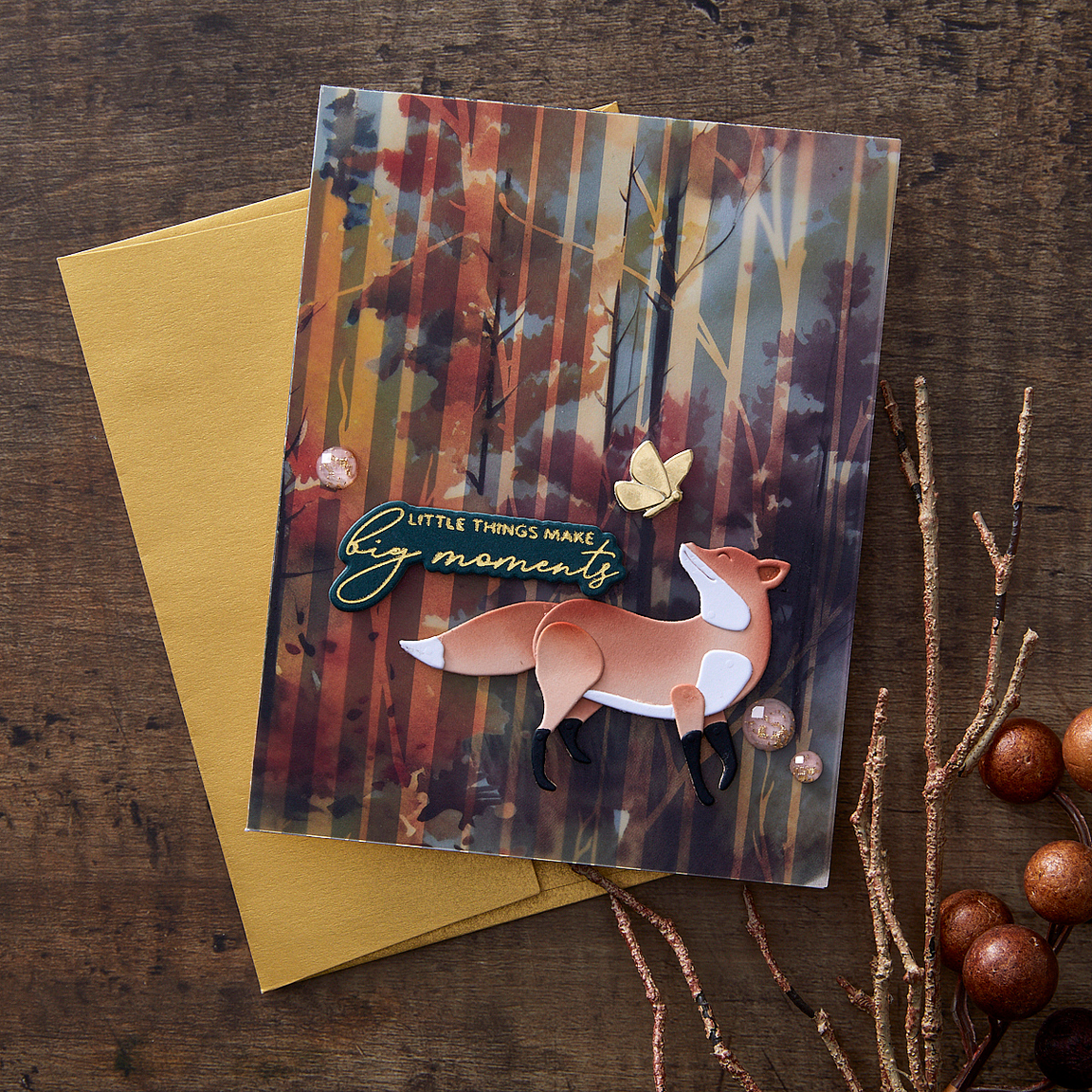 Spellbinders Woodland Tales Gold-Flecked Gems - Woodland Tales Collection