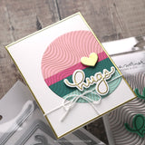 Concord & 9th Wavy Lines Background Stamp