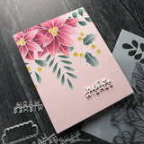 Concord & 9th Winter Greenery Background Stamp (6 x 6)