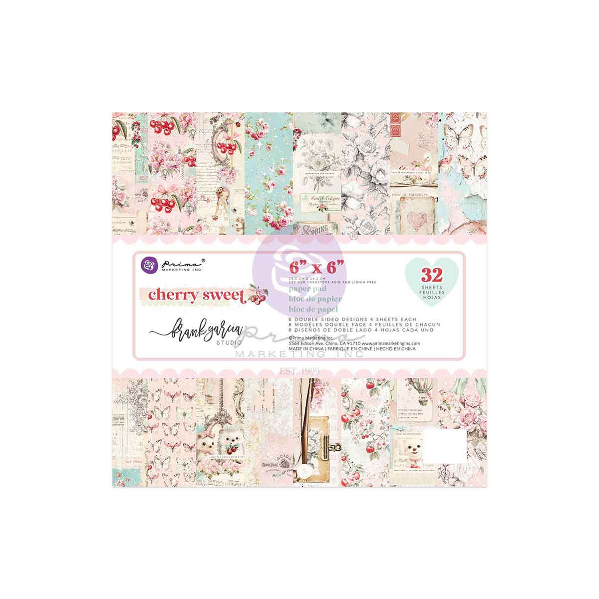 Prima Marketing Cherry Sweet Collection 6x6 Paper Pad