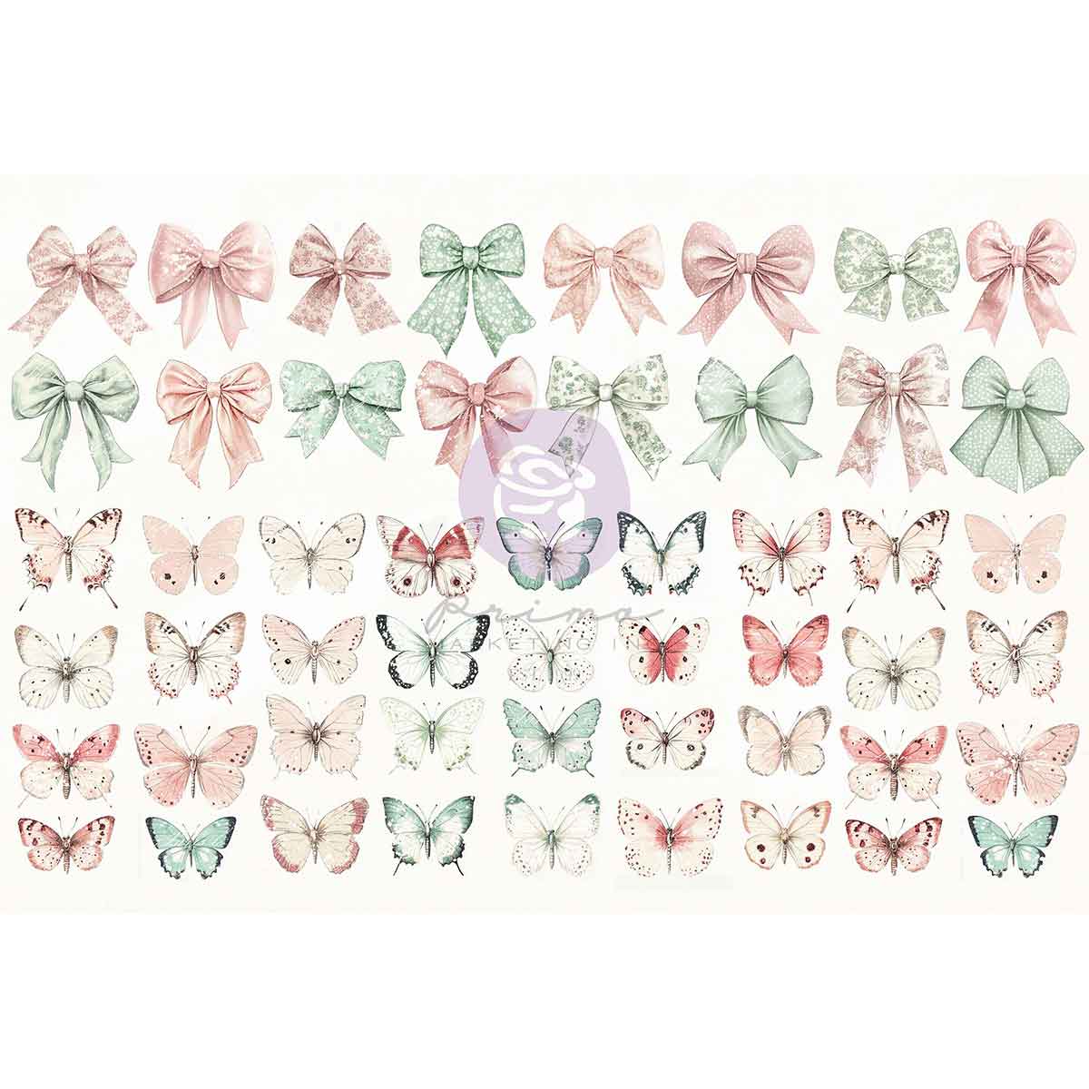 Prima Marketing Cherry Sweet Collection Ephemera - Bows & Butterflies