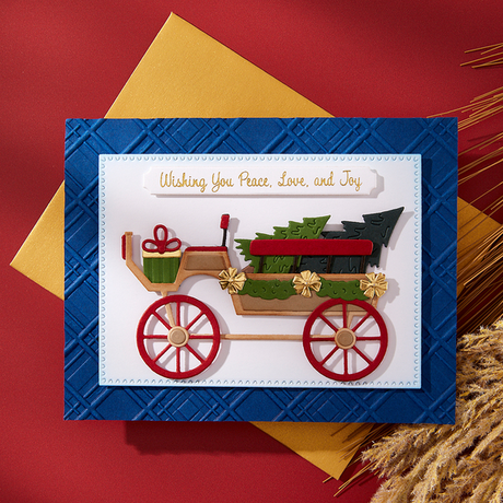 Spellbinders Country Christmas Banner & Sentiments Press Plate & Die Set from the Country Christmas Collection by Annie Williams