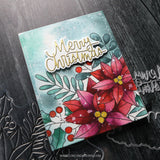 Concord & 9th Winter Greenery Background Stamp (6 x 6)