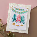 Spellbinders Mantle Decorations Etched Dies - Timeless Trees Collection by Simon Hurley