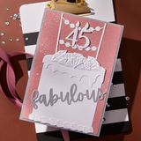 Spellbinders Fabulous Birthday Etched Dies - Bougie Birthday Collection by Nina Boettcher