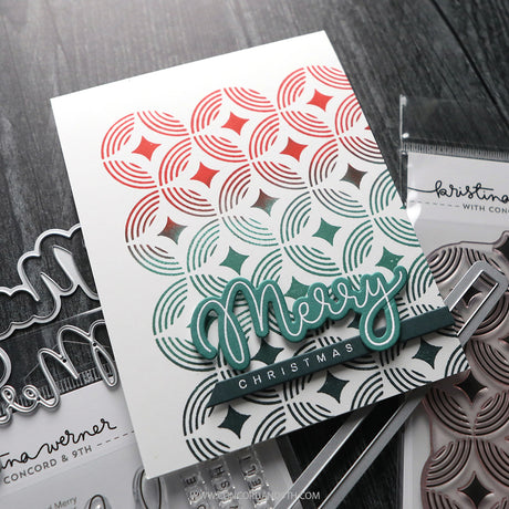 Concord & 9th Deco Star Easy Repeat Background Stamp (6 x 6)