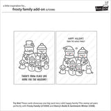 Lawn Fawn Frosty Family Add-On Stamp, Die & Stencil Bundle