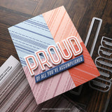 Concord & 9th Country Ticking Background Stamp (6 x 6) by Kristina Werner