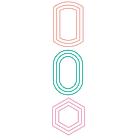 Pinkfresh Studio Basic Label Frames Die Set