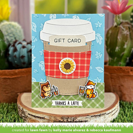 Lawn Fawn Coffee Cup Gift Card Holder