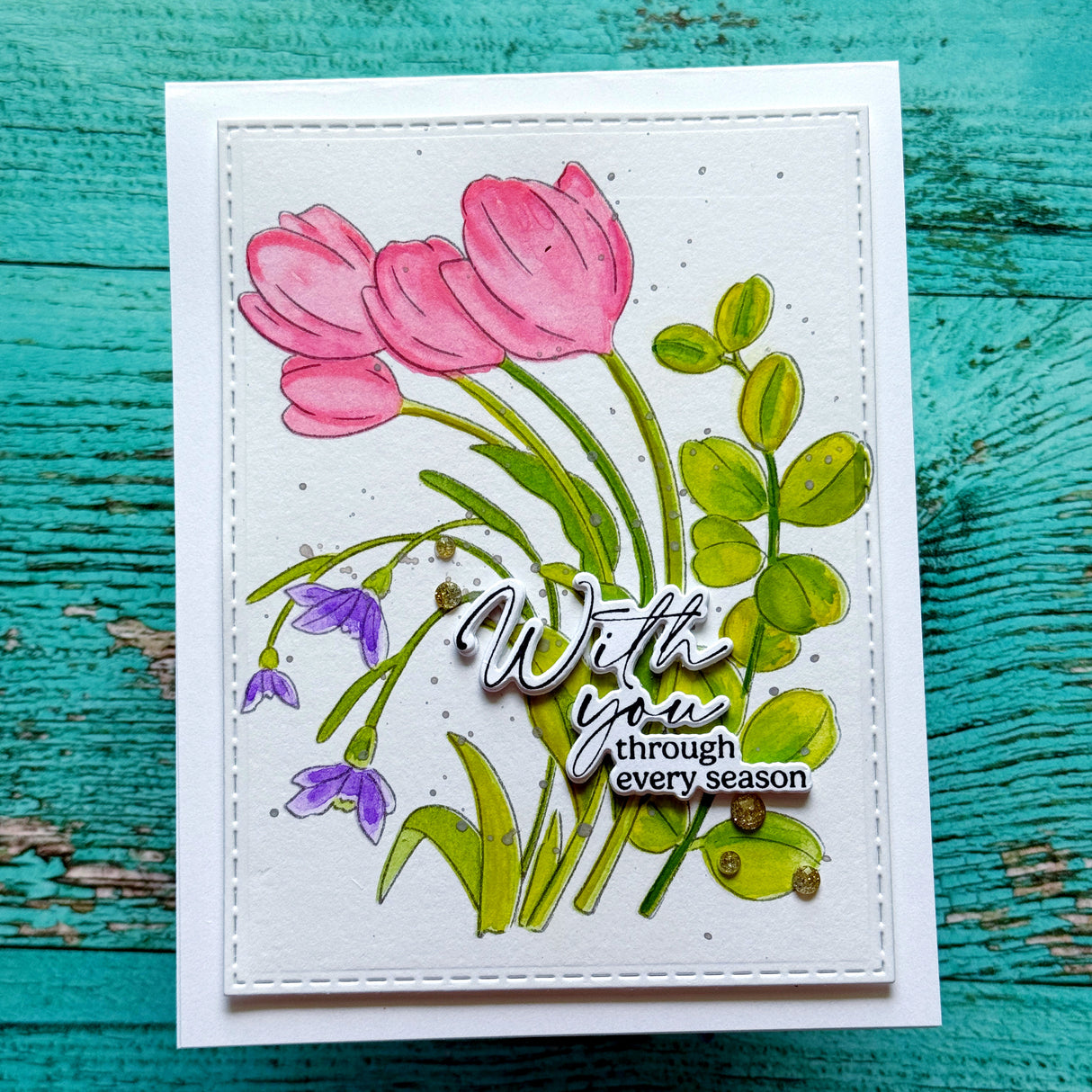 Pinkfresh Studio Timeless Tulips Press Plate