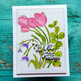 Pinkfresh Studio Timeless Tulips Press Plate