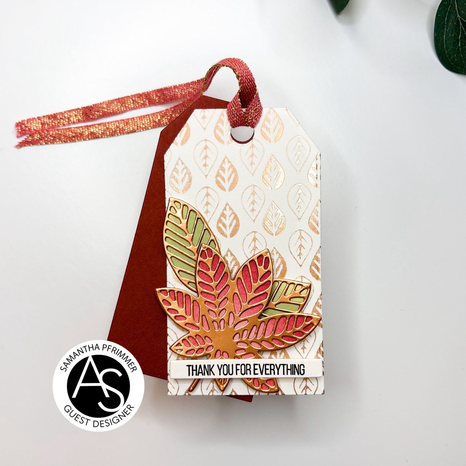 Alex Syberia Tiny Autumn Leaves Hot Foil Plate