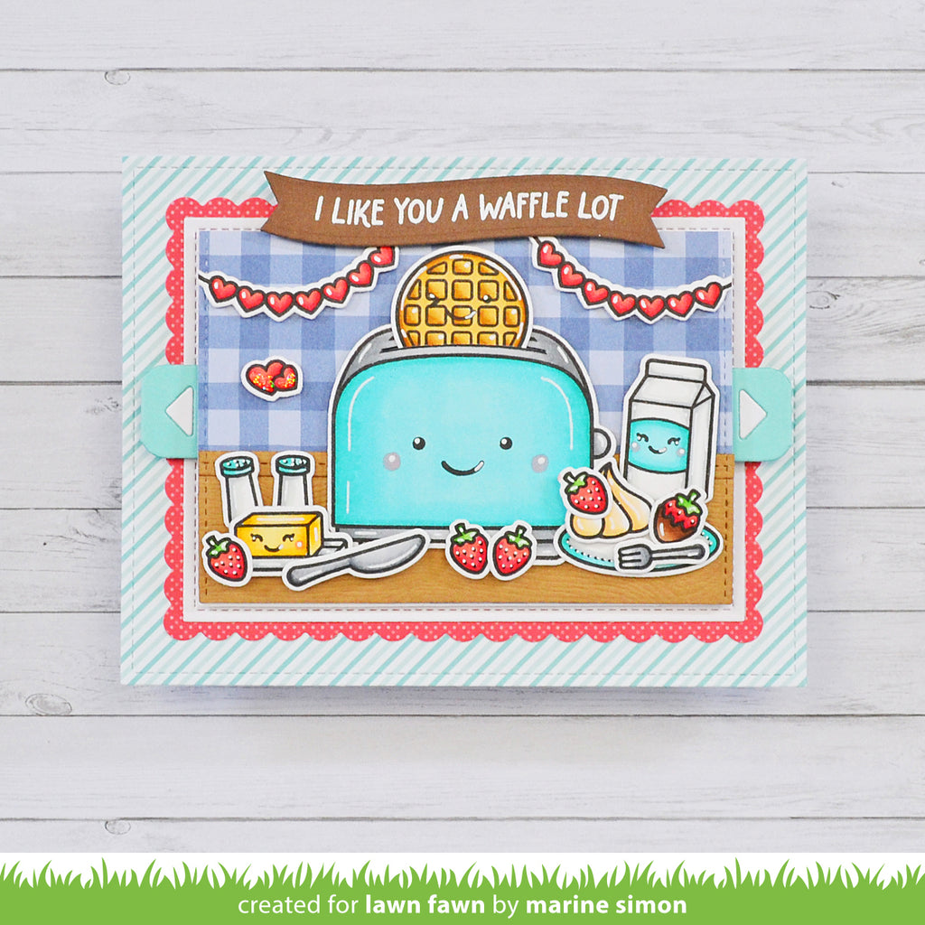 Lawn Fawn A Waffle Lot Stamp Set