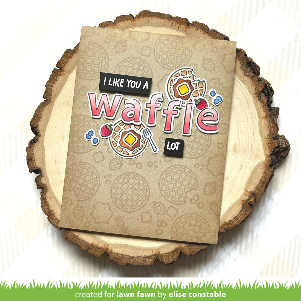 Lawn Fawn A Waffle Lot Stamp Set