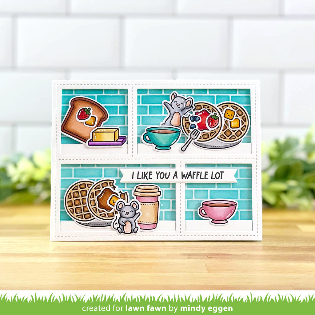 Lawn Fawn A Waffle Lot Stamp Set