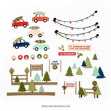 Concord & 9th Accordion Tree Farm Stamp Set (3 x 3)