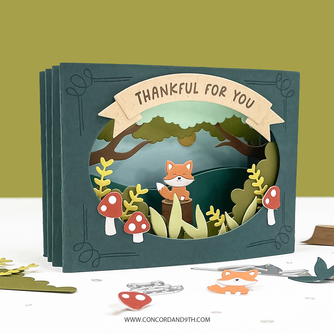 Concord & 9th Accordion Woodland Stamp Set (3 x 4)