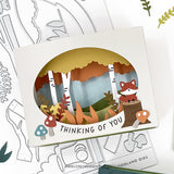 Concord & 9th Accordion Woodland Stamp Set (3 x 4)