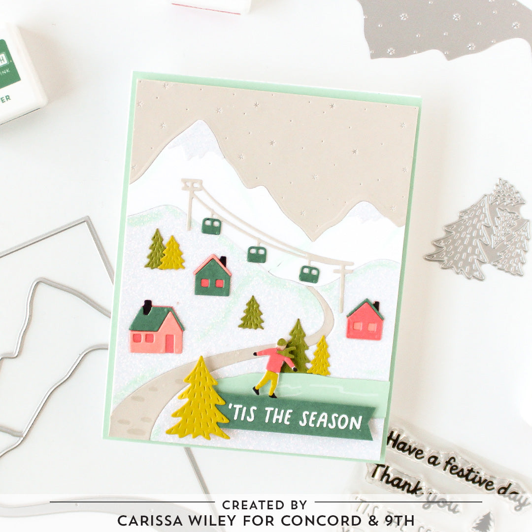 Concord & 9th Alpine Village Stamp & Die Set Bundle