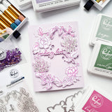 Pinkfresh Studio Best Wishes Stamp, Die, Stencil & Hot Foil Bundle